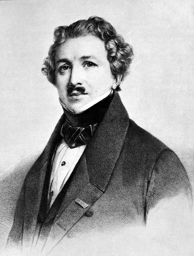 Louis Jacques Mandé Daguerre (1787-1851) da Henri Grevedon